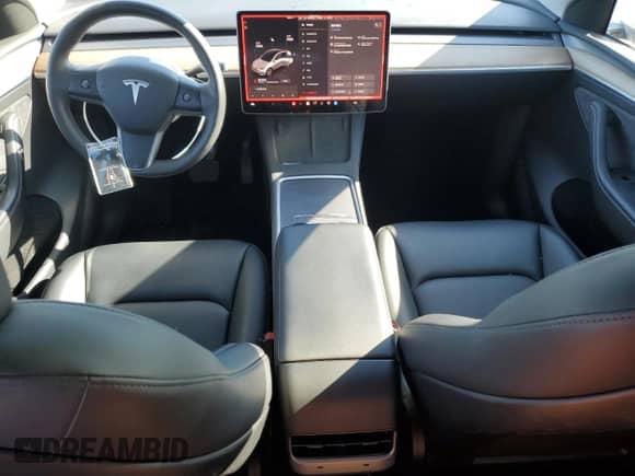 2023 Tesla Model Y Long Range with VIN 7SAYGDEE8PA093209, listed as a Copart auction lot 80299485 with 90,434 mi miles and Salvage title. Bid and sale history available at DreamBid. Image 8.