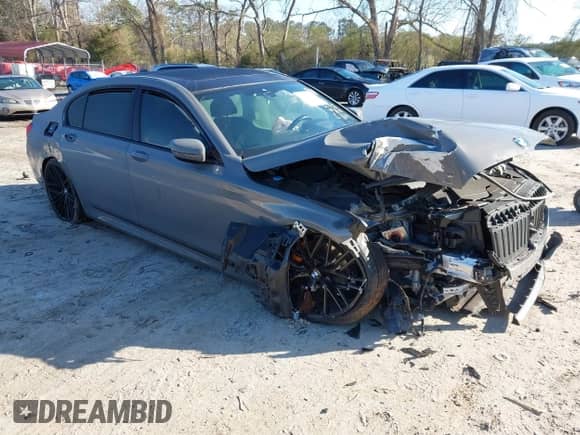 2020 BMW 7 Series 740i with VIN WBA7T2C01LGF96552, listed as a IAAI auction lot 41774607 with 50,432 mi miles and . Bid and sale history available at DreamBid. Image 1.