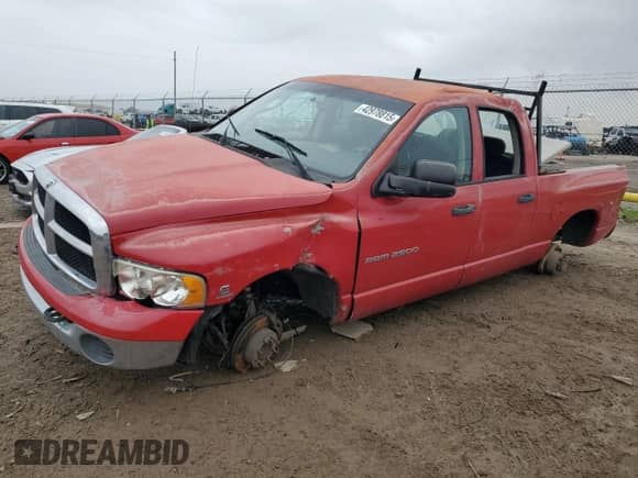 2004 Dodge 2500 SLT with VIN 3D7KA28C94G272361, listed as a Copart auction lot 42978815 with Not provided miles and Salvage title. Bid and sale history available at DreamBid. Image 2.
