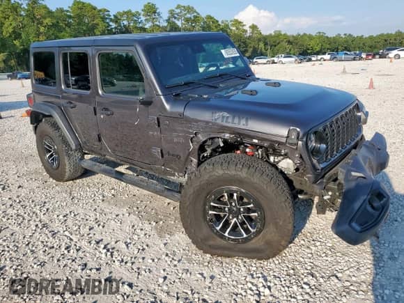 2025 Jeep Wrangler Willys с VIN 1C4RJXDN5SW509603, выставлен на аукционе Copart как лот 80553935 с пробегом 5 742 миль миль и Чистый • Clean title. История ставок и продаж доступна на DreamBid. Изображение 4.