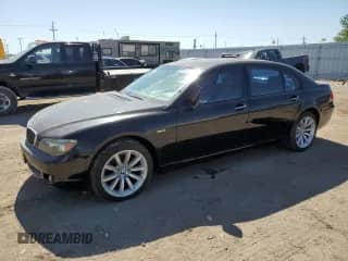2007 BMW 7 Series 750Li with VIN WBAHN83547DT72175, listed as a Copart auction lot 56912175 with 85,965 mi miles and Clean title. Bid and sale history available at DreamBid. Image 1.