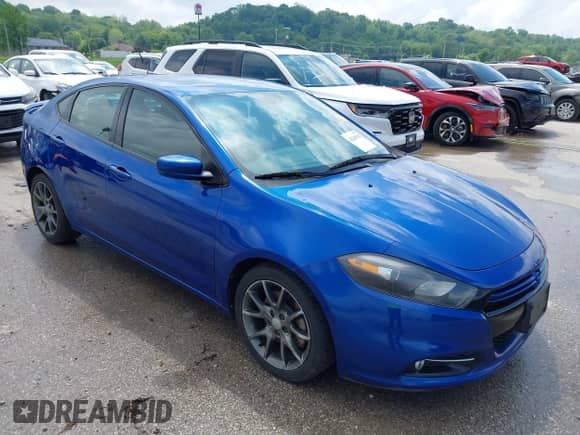 2013 Dodge Dart SXT with VIN 1C3CDFBA7DD103347, listed as a IAAI auction lot 42249318 with 124,437 mi miles and . Bid and sale history available at DreamBid. Image 1.