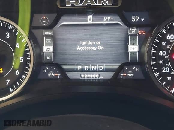 2019 Ram 1500 Laramie with VIN 1C6SRFJT6KN787172, listed as a IAAI auction lot 42407429 with 124,180 mi miles and . Bid and sale history available at DreamBid. Image 16.