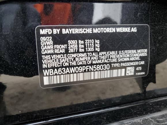 2023 BMW 4 Series M440i с VIN WBA63AW09PFN58030, выставлен на аукционе Copart как лот 45165294 с пробегом 15 453 миль миль и . История ставок и продаж доступна на DreamBid. Изображение 14.