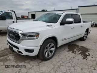 2022 Ram 1500 Limited with VIN 1C6SRFHM1NN181667, listed as a Copart auction lot 66406665 with 43,199 mi miles and Salvage title. Bid and sale history available at DreamBid. Image 1.