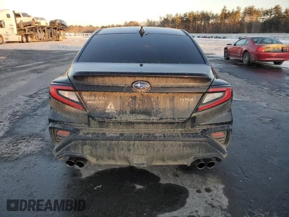 2023 Subaru WRX with VIN JF1VBAA65P9823639, listed as a Copart auction lot 41861455 with 21,990 mi miles and Salvage title. Bid and sale history available at DreamBid. Image 6.