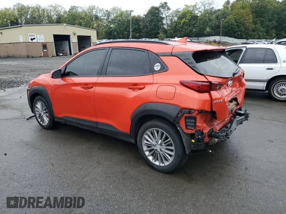 2020 Hyundai Kona SEL Plus with VIN KM8K6CAA7LU526201, listed as a Copart auction lot 81529375 with 38,302 mi miles and Salvage title. Bid and sale history available at DreamBid. Image 2.