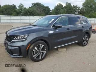 2023 Kia Sorento EX with VIN KNDRHDLG4P5214132, listed as a Copart auction lot 67556895 with 28,096 mi miles and Salvage title. Bid and sale history available at DreamBid. Image 1.