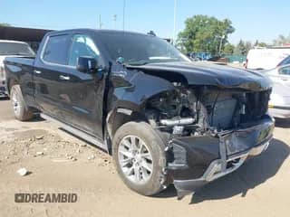 2021 Chevrolet Silverado 1500 High Country with VIN 3GCUYHEL3MG233934, listed as a IAAI auction lot 43327445 with Not provided miles and . Bid and sale history available at DreamBid. Image 1.