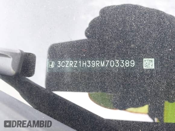 2024 Honda HR-V LX с VIN 3CZRZ1H39RM703389, выставлен на аукционе IAAI как лот 42868886 с пробегом 38 680 миль миль и . История ставок и продаж доступна на DreamBid. Изображение 9.