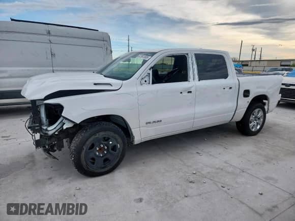 2020 Ram 1500 Big Horn with VIN 1C6RREFGXLN398217, listed as a Copart auction lot 67341555 with 116,027 mi miles and Salvage title. Bid and sale history available at DreamBid. Image 1.