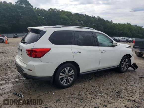 2018 Nissan Pathfinder SL with VIN 5N1DR2MN0JC650371, listed as a Copart auction lot 61828215 with 112,326 mi miles and Salvage title. Bid and sale history available at DreamBid. Image 3.