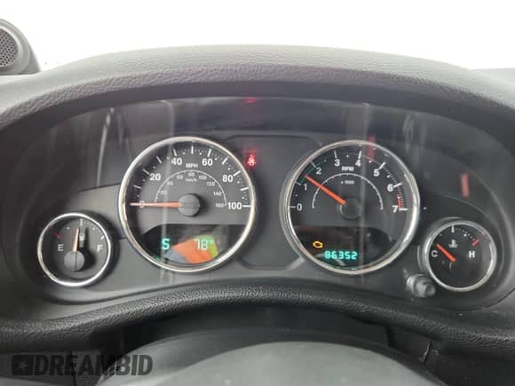 2012 Jeep Wrangler Sport with VIN 1C4AJWAG1CL224526, listed as a Copart auction lot 71076445 with 86,352 mi miles and Salvage title. Bid and sale history available at DreamBid. Image 9.