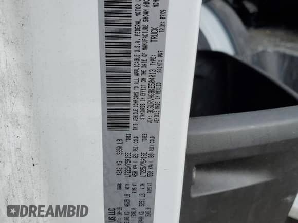2019 Ram ProMaster Cargo z VIN 3C6URVHG8KE504013, wystawiony jako Copart lot #58715384 z przebiegiem 275 798 mil mil oraz Nie do naprawy • Non repairable. Historia ofert i sprzedaży dostępna na DreamBid. Obrazek 12.