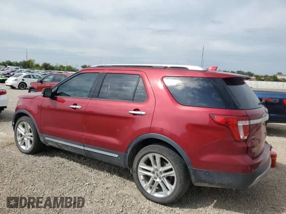 2017 Ford Explorer Limited z VIN 1FM5K7F84HGB38502, wystawiony jako Copart lot #72018625 z przebiegiem 98 646 mil mil oraz Szkoda całkowita • Salvage title. Historia ofert i sprzedaży dostępna na DreamBid. Obrazek 2.