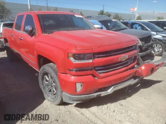 2017 Chevrolet Silverado 1500 LTZ with VIN 3GCUKSEJ6HG143499, listed as a Copart auction lot 63720175 with Not provided miles and Salvage title. Bid and sale history available at DreamBid. Image 4.