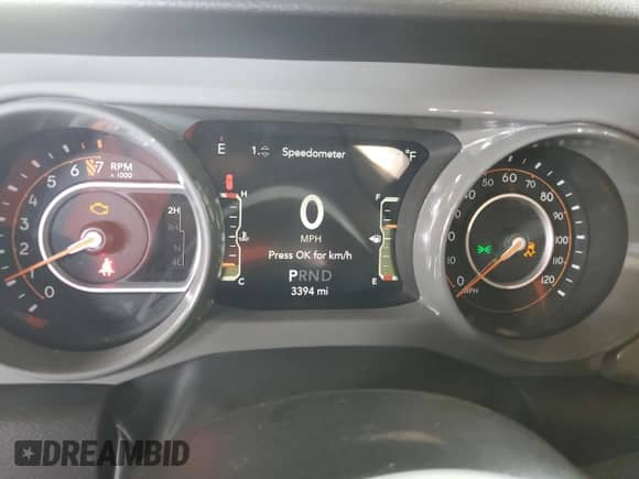 2022 Jeep Wrangler Unlimited High Tide z VIN 1C4HJXDG2NW221829, wystawiony jako Copart lot #64836074 z przebiegiem 3 394 mil mil oraz Szkoda całkowita • Salvage title. Historia ofert i sprzedaży dostępna na DreamBid. Obrazek 9.