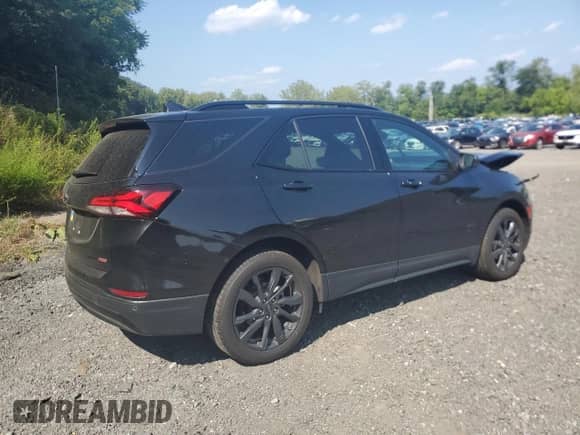 2023 Chevrolet Equinox RS with VIN 3GNAXWEG1PL105465, listed as a Copart auction lot 69193345 with 54,482 mi miles and Salvage title. Bid and sale history available at DreamBid. Image 3.