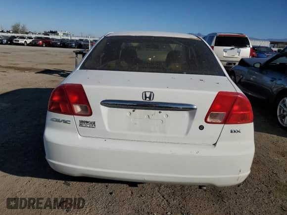 2002 Honda Civic with VIN 1HGES15122L019191, listed as a Copart auction lot 45697275 with 94,746 mi miles and Salvage title. Bid and sale history available at DreamBid. Image 6.
