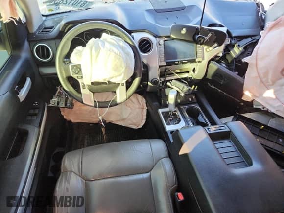 2021 Toyota Tundra SR5 with VIN 5TFDY5F1XMX981992, listed as a Copart auction lot 81012855 with Not provided miles and Salvage title. Bid and sale history available at DreamBid. Image 8.