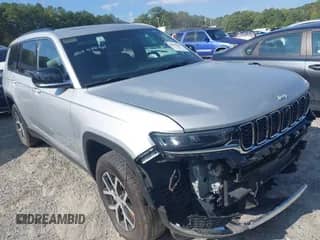 2024 Jeep Grand Cherokee Limited with VIN 1C4RJKBGXR8534616, listed as a IAAI auction lot 43089540 with 41,607 mi miles and . Bid and sale history available at DreamBid. Image 1.