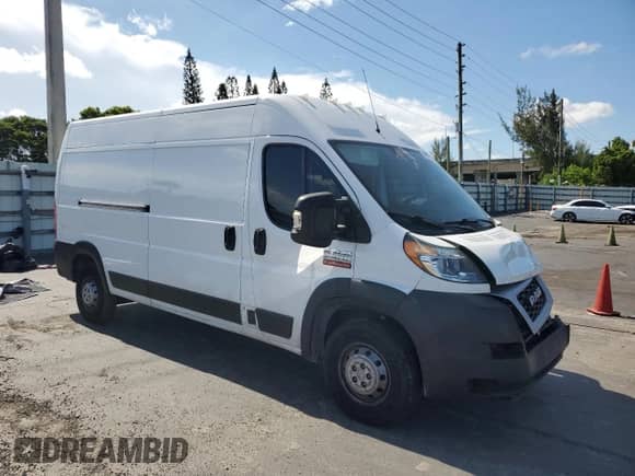 2021 Ram ProMaster Cargo с VIN 3C6LRVDG5ME584536, выставлен на аукционе Copart как лот 60972265 с пробегом 96 842 миль миль и Списание • Salvage title. История ставок и продаж доступна на DreamBid. Изображение 4.