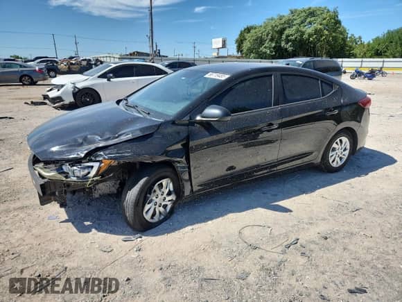 2017 Hyundai Elantra SE with VIN KMHD74LF2HU173412, listed as a Copart auction lot 66719485 with 120,374 mi miles and Salvage title. Bid and sale history available at DreamBid. Image 1.