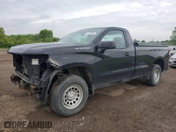 2019 Chevrolet Silverado 1500 Work Truck z VIN 3GCNYAEH8KG246294, wystawiony jako Copart lot #61124205 z przebiegiem 76 807 mil mil oraz Szkoda całkowita • Salvage title. Historia ofert i sprzedaży dostępna na DreamBid. Obrazek 1.