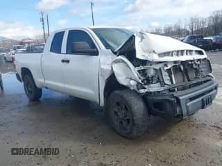 2020 Toyota Tundra SR with VIN 5TFUY5F19LX917327, listed as a IAAI auction lot 41558571 with 80,838 mi miles and . Bid and sale history available at DreamBid. Image 1.