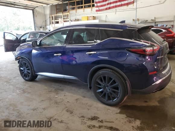 2023 Nissan Murano SL with VIN 5N1AZ2CSXPC106284, listed as a Copart auction lot 84212025 with 34,721 mi miles and Salvage title. Bid and sale history available at DreamBid. Image 2.