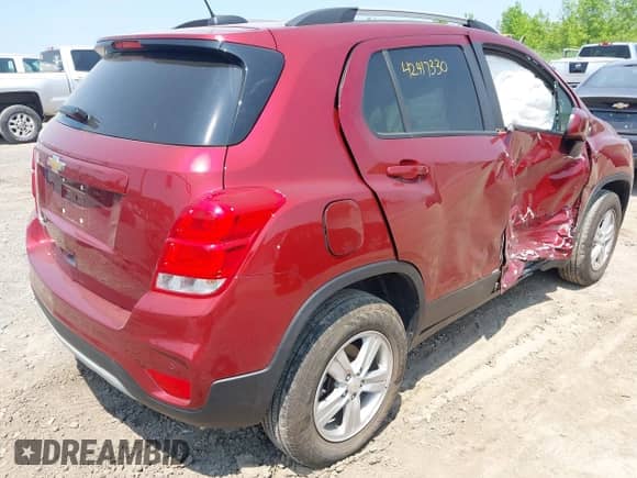 2022 Chevrolet Trax LT с VIN KL7CJPSM6NB529464, выставлен на аукционе IAAI как лот 42417330 с пробегом 23 102 миль миль и . История ставок и продаж доступна на DreamBid. Изображение 4.
