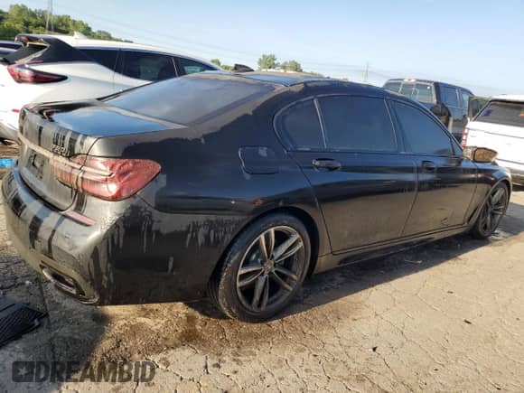 2019 BMW 7 Series 750i xDrive with VIN WBA7F2C53KB240017, listed as a Copart auction lot 65009774 with 11,175 mi miles and Salvage title. Bid and sale history available at DreamBid. Image 3.