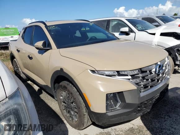 2024 Hyundai Santa Cruz SEL with VIN 5NTJC4DE1RH111022, listed as a Copart auction lot 75012644 with 4,874 mi miles and Non repairable. Bid and sale history available at DreamBid. Image 4.