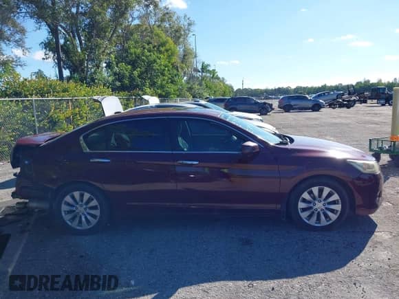 2014 Honda Accord EX-L with VIN 1HGCR2F86EA163525, listed as a IAAI auction lot 43436810 with 287,768 mi miles and . Bid and sale history available at DreamBid. Image 14.