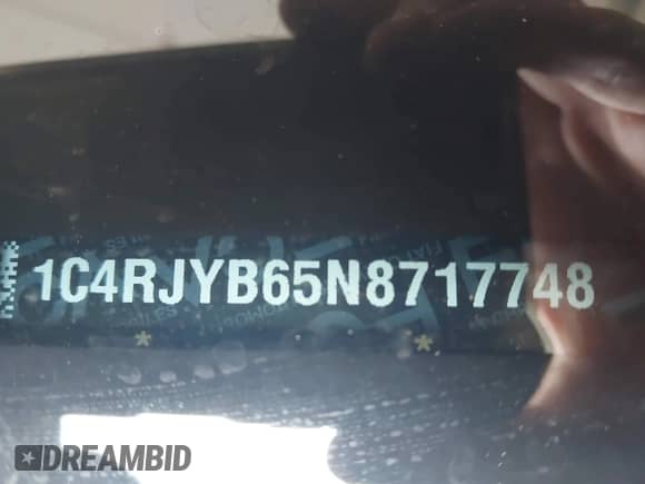 2022 Jeep Grand Cherokee с VIN 1C4RJYB65N8717748, выставлен на аукционе IAAI как лот 42156853 с пробегом 20 349 миль миль и . История ставок и продаж доступна на DreamBid. Изображение 9.