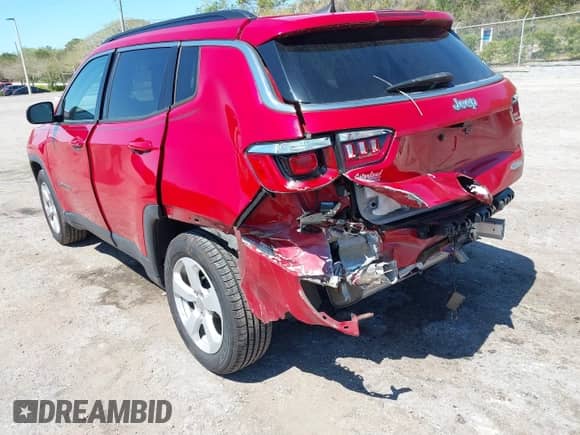 2020 Jeep Compass Latitude with VIN 3C4NJCBB8LT212512, listed as a IAAI auction lot 41796239 with 35,453 mi miles and . Bid and sale history available at DreamBid. Image 6.