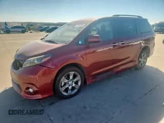 2015 Toyota Sienna SE with VIN 5TDXK3DC7FS676854, listed as a Copart auction lot 82444865 with 60,605 mi miles and Salvage title. Bid and sale history available at DreamBid. Image 1.