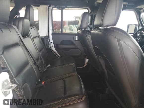 2021 Jeep Wrangler Unlimited Sahara High Altitude with VIN 1C4HJXEG4MW540677, listed as a Copart auction lot 76091414 with Not provided miles and Salvage title. Bid and sale history available at DreamBid. Image 10.