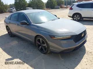 2023 Honda Accord Sport with VIN 1HGCY2F5XPA000436, listed as a IAAI auction lot 43291414 with 41,234 mi miles and . Bid and sale history available at DreamBid. Image 1.