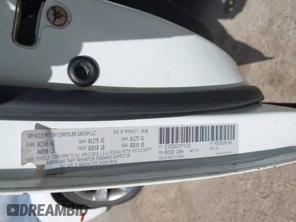2015 Dodge Challenger SXT с VIN 2C3CDZAG1FH711331, выставлен на аукционе IAAI как лот 42804397 с пробегом 120 853 миль миль и . История ставок и продаж доступна на DreamBid. Изображение 9.