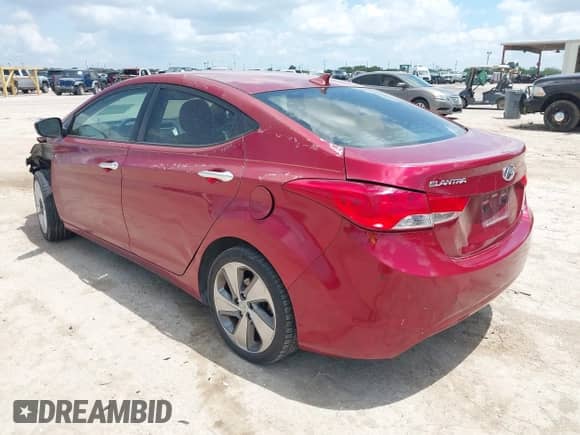 2013 Hyundai Elantra GLS with VIN 5NPDH4AE4DH417108, listed as a IAAI auction lot 42731744 with 185,440 mi miles and . Bid and sale history available at DreamBid. Image 3.