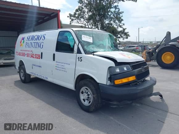 2020 Chevrolet Express Cargo с VIN 1GCWGBFP7L1118907, выставлен на аукционе IAAI как лот 41725301 с пробегом 83 978 миль миль и . История ставок и продаж доступна на DreamBid. Изображение 1.