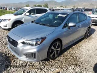 2017 Subaru Impreza Special Sports with VIN 4S3GKAK68H1626210, listed as a Copart auction lot 58573135 with 55,307 mi miles and Salvage title. Bid and sale history available at DreamBid. Image 1.