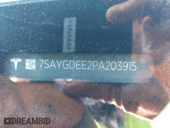 2023 Tesla Model Y Long Range с VIN 7SAYGDEE2PA203915, выставлен на аукционе IAAI как лот 42858922 с пробегом 14 429 миль миль и . История ставок и продаж доступна на DreamBid. Изображение 9.