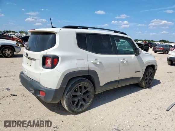 2018 Jeep Renegade Altitude with VIN ZACCJABB0JPJ63156, listed as a Copart auction lot 67226095 with 108,690 mi miles and Salvage title. Bid and sale history available at DreamBid. Image 3.