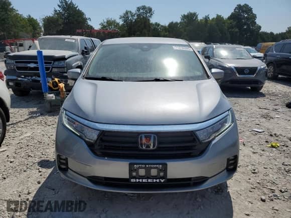 2022 Honda Odyssey EX с VIN 5FNRL6H52NB017392, выставлен на аукционе Copart как лот 71216325 с пробегом 76 278 миль миль и Списание • Salvage title. История ставок и продаж доступна на DreamBid. Изображение 5.