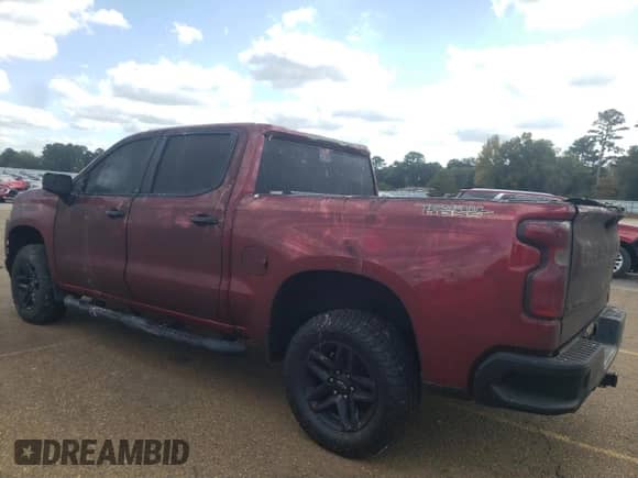 2021 Chevrolet Silverado 1500 LT Trail Boss with VIN 1GCPYFEL2MZ386824, listed as a Copart auction lot 76760034 with 70,008 mi miles and Salvage title. Bid and sale history available at DreamBid. Image 2.