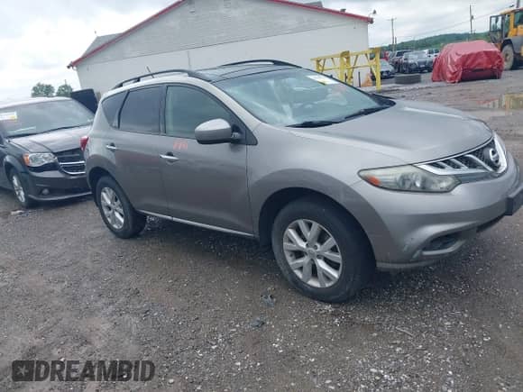2011 Nissan Murano SL with VIN JN8AZ1MW3BW181761, listed as a IAAI auction lot 42198941 with 135,150 mi miles and . Bid and sale history available at DreamBid. Image 1.