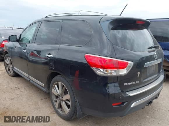 2014 Nissan Pathfinder SL with VIN 5N1AR2MN4EC691952, listed as a IAAI auction lot 42877706 with 179,776 mi miles and . Bid and sale history available at DreamBid. Image 3.