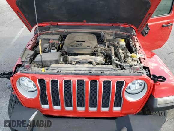 2021 Jeep Wrangler Unlimited Sahara с VIN 1C4HJXEN5MW544560, выставлен на аукционе Copart как лот 80609225 с пробегом 80 609 миль миль и Списание • Salvage title. История ставок и продаж доступна на DreamBid. Изображение 12.